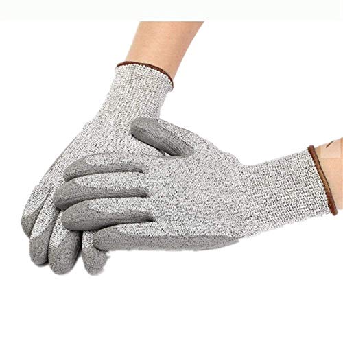 Preisvergleich Produktbild CZWW Winter, Handschuhe, Baumwollhandschuhe, Fahrradhandschuhe, Fahrradzubehör, Proof High Density Pu Palm Sicherer Schutzhandschuh Level 5 Arbeitshandschuhe Anti-Cuting,S