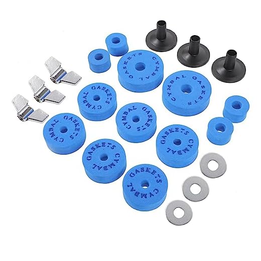 ERINGOGO 1 Conjunto Almofadas De Bateria Acessórios De Bateria Almofadas De Feltro Para Prato De Bateria Suporte De Prato Acessório De Pratos Jogo De Gaxeta Algodão Eva Antiderrapante