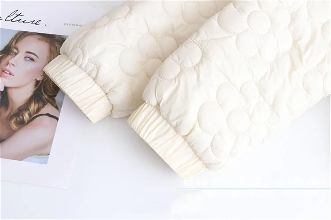 Cappotto invernale da donna in cotone di grandi dimensioni con colletto rialzato abbottonatura soprabito con bottoni e capispalla trapuntatura floreale