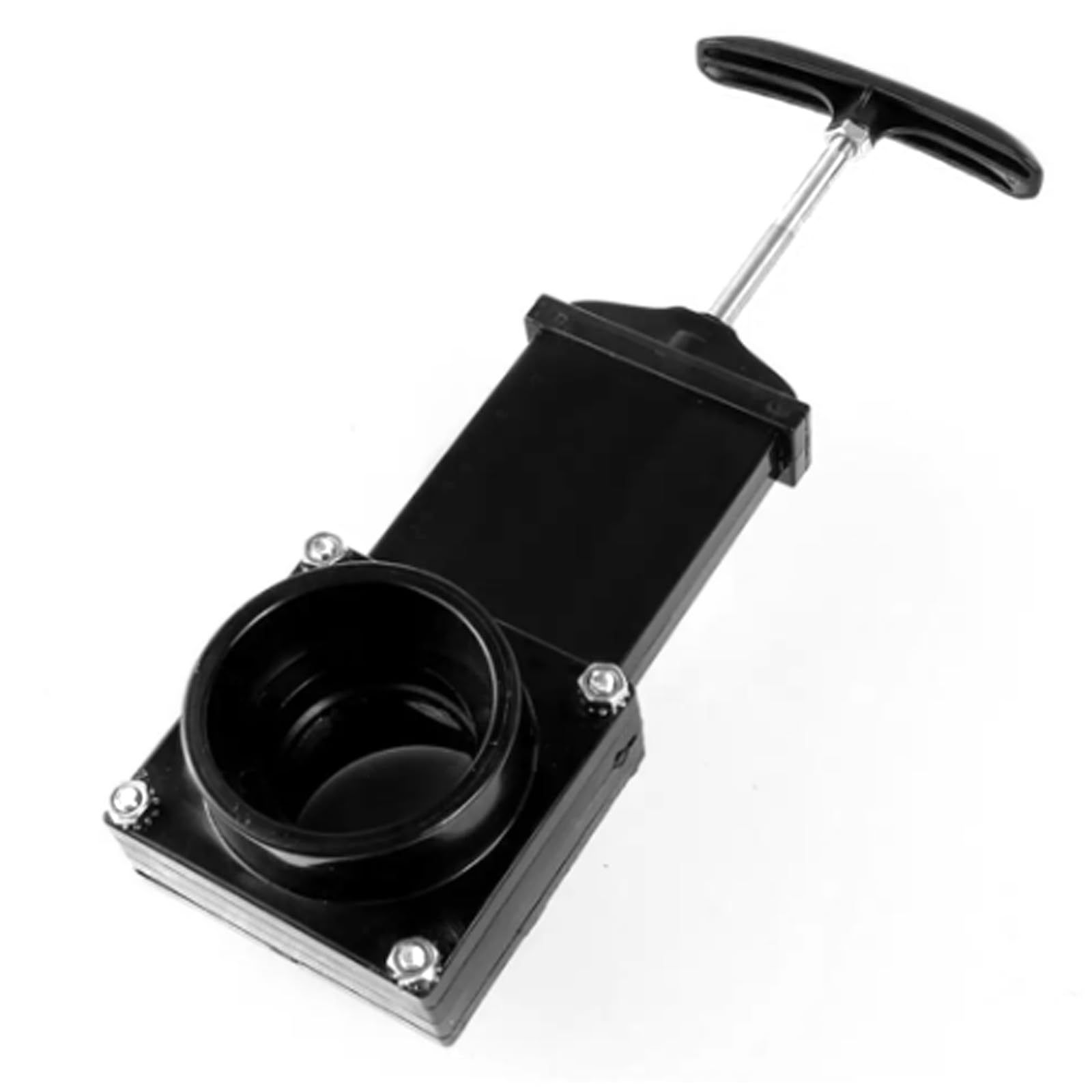 Valvola di Scarico per Camper, Dimensioni ø 50mm Cursore A Tirante Nero Robusta Resistenza Valvola di Scarico per Acque Reflue Leggera Valvola di Ritegno per Navi Camper per Furgoni Roulotte