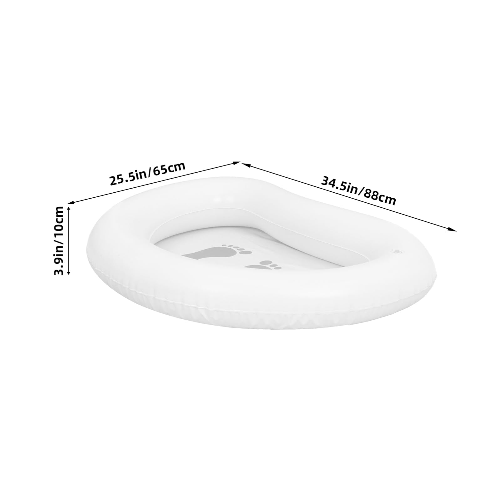 FUNOMOCYA Collapsible Inflatable Foot Wash Basin Portable Foot Bath for Pool Beach Compact Travel Foot Cleaning Tub Versatile Foot Soaker for Camping Home Relaxation