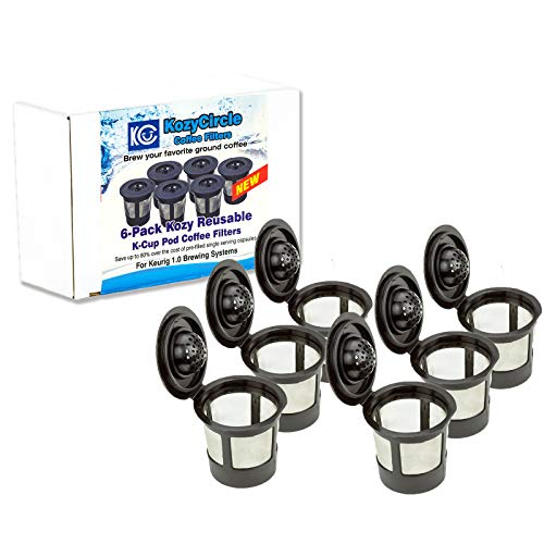 6-Pack Reusable Refillable Single K-cup Compatible with Keurig 1.0 Brewers – KozyCircle Coffee