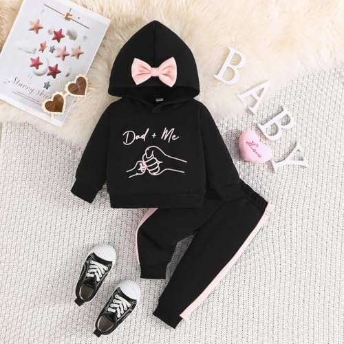 Baby Girl Clothes Daddy Girl Long Sleeve Hoodie Sweatshirt Tops Pants Outfits Set Toddler Girl Clothing Set2