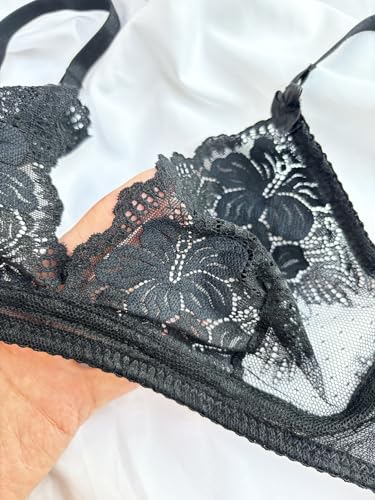 Ensemble de bralette confortable Cassie sous-vêtement en dentelle chic