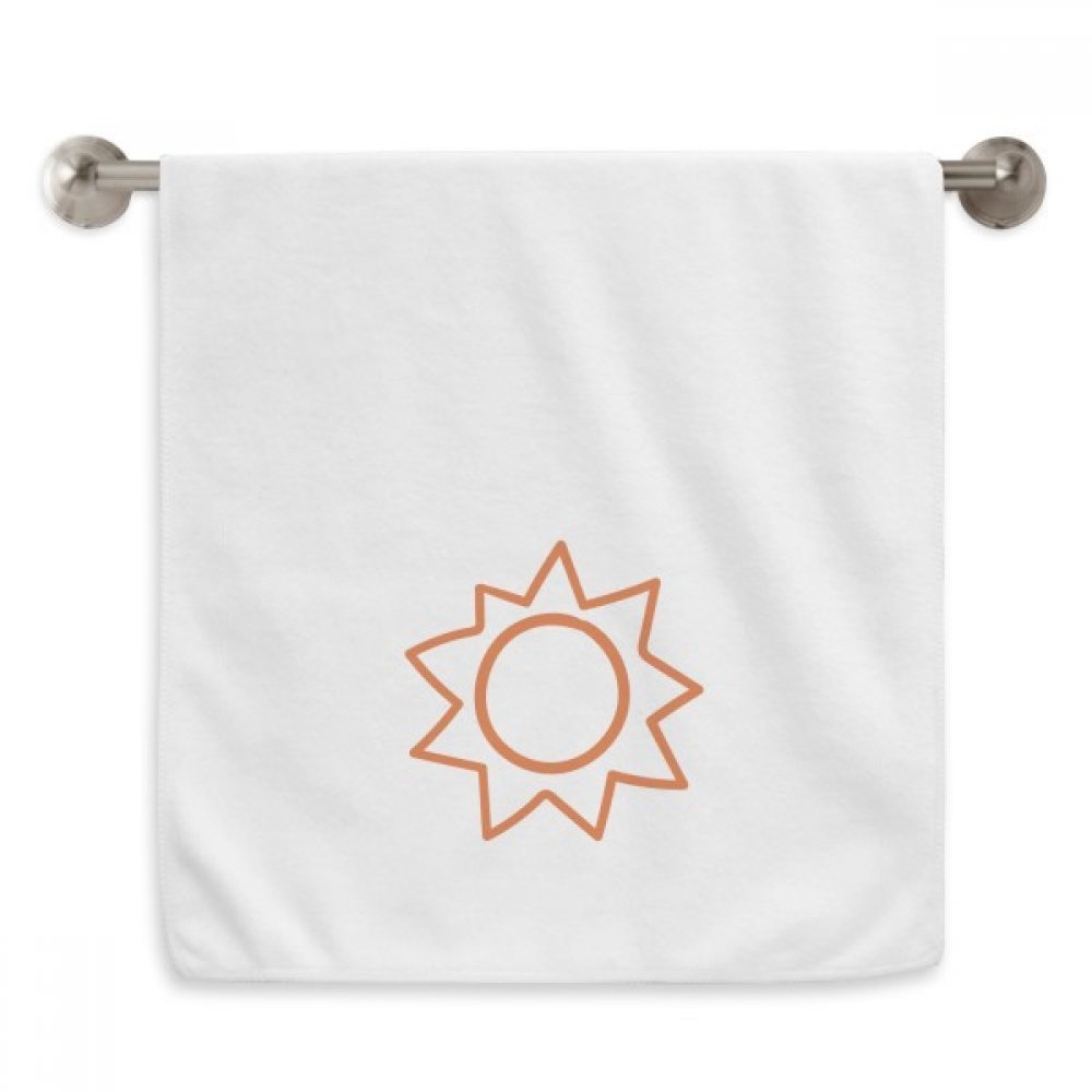 Serviette soleil orange peinture main : fini la peau irritée par les tissus rugueux