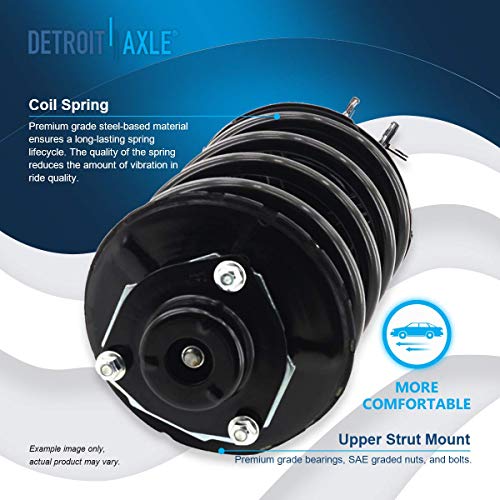 Image of Detroit Axle - 2pc Front Struts for 2003 2004 2005 2006 2007 Nissan Murano, 2 Struts w /Coil Spring Quick Install Ready Struts Shocks Assembly Replacement Suspension