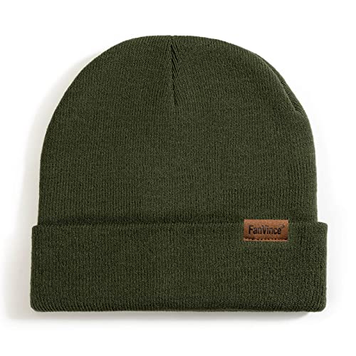 Image of Beanie for Men Winter Thermal Cuffed Knit Hat Warm Gifts Womens Beanies