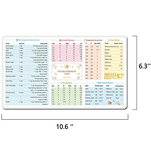 2 Pack Magnetic Cheat Sheets Cookbook Cooker Compatible With Air Fryer Cooking Times Quick Reference Guide Air Fryer Accessories 6''X11'' #TOP6