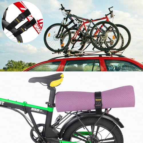 Trilancer Elastic Cinch Straps 46cm x 5cm with Anti-Slip Silicone, Multipurpose Hook and Loop Storage Straps, Bundling Strap for Bike, RV, Boat, Garden, Extension Cords, Cables,Ropes, Hoses (8 Pack) - Image 5