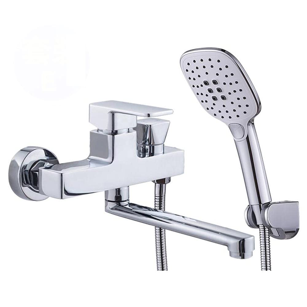 Mitigeur pour baignoire en laiton durable et sa douchette flexible