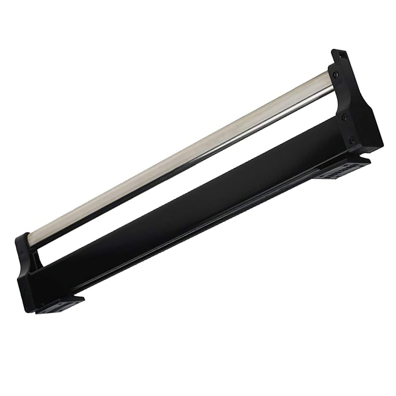 WMYYZYQ Telescopic Hanger with Guide Rail 30-60cm, Steel Wardrobe Rod, Wardrobe Storage Rack for Trousers/Coat/Scarves Load 25kg,500mm/19.7inch,600mm/23.6inch