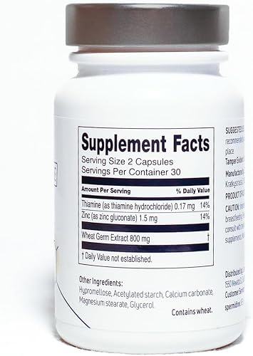 Miniatura 2 de LONGEVITY LABS + spermidineLIFE Suplemento natural, extracto de germen de trigo no sintético a base de plantas con alto contenido de espermidina y