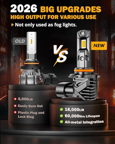 Image of Auxbeam Q15 Series 9005 9145 Fog Lights Yellow Offroad Light 18000LM