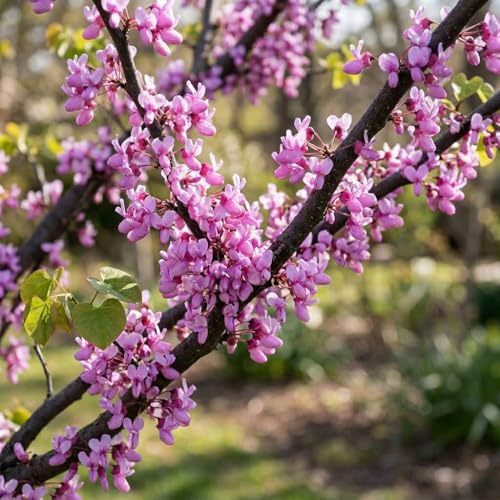 3 Eastern Redbud Tree (Cercis Canadensis) Live Plant – Brilliant Pink Spring Blooms, Hardy Ornamental Flowering Tree, Perfect for Landscapes, Yards & Gardens (3 Live Trees)