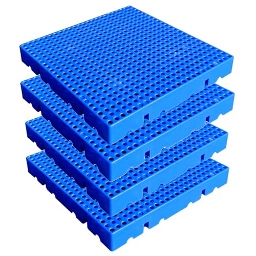 Pallet di plastica per stoccaggio del seminterrato, pallet annidabile impermeabile leggero per il garage ed il supermercato.