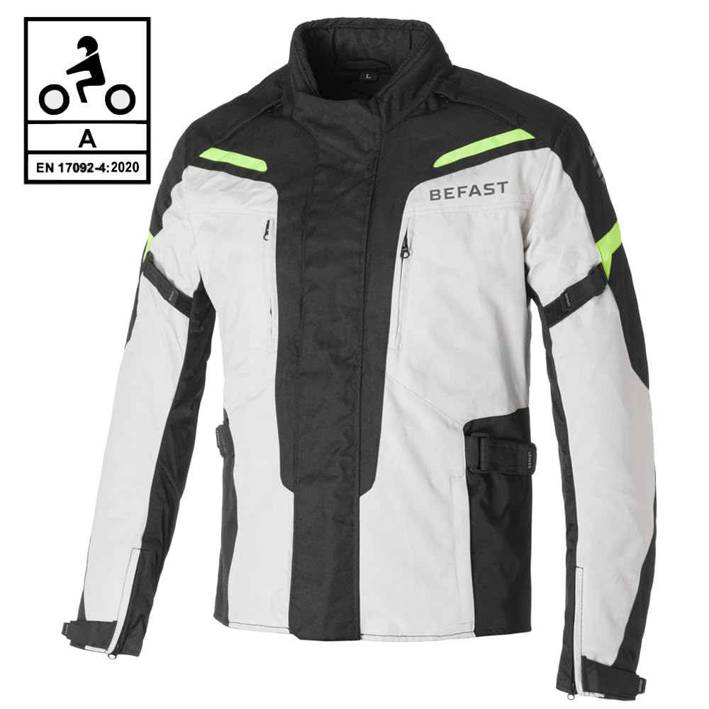 Giacca Moto PRO RIDER CE Certificata, Tessuto ad Alta Tenacità, Protezioni CE e Fodera Termica Removibile, Diversi Colori Disponibili