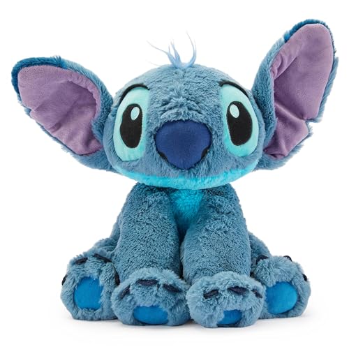 Disney Store Peluche pour Enfants Stitch de Taille Moyenne, 38 cm, Personnage câlin à la Texture Duveteuse et aux détails brodés, Oreilles Tombantes Flexibles - Convient dès la Naissance