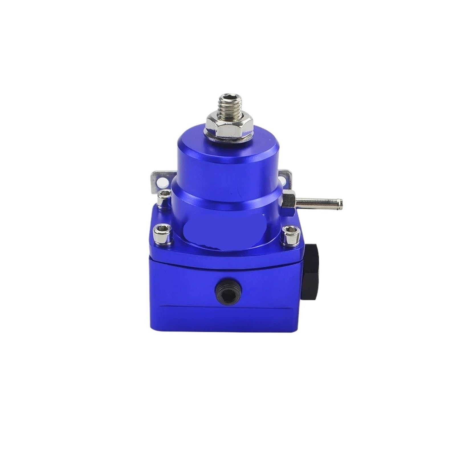 High Pressure Fuel Regulator w/Boost - 8AN 8/8/6 EFI Fuel Pressure Regulator with Gauge WLR7855(Silver)