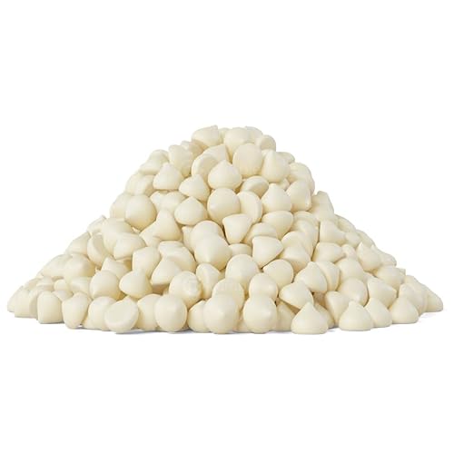 Callebaut - Chips de chocolate blanco de Cambie  1,000 unidades de chips blancos  Horneado estable y calidad de chef  Empaquetado fresco en una