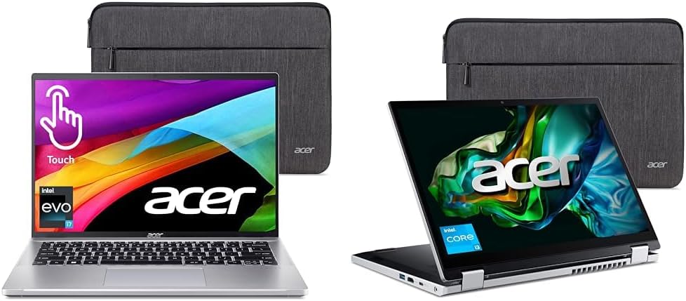 Acer Swift Go Intel Evo Thin & Light Premium Laptop 14" 1920x1200 & Aspire 3 Spin 14 Convertible Laptop | 14" 1920 x 1200 IPS Touch Display | Intel Core i3-N305 |8GB LPDDR5 | 128GB SSD