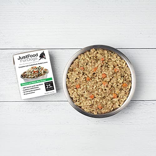 JustFoodForDogs Pantry Fresh Dog Food, Human Grade Chicken & White Rice
