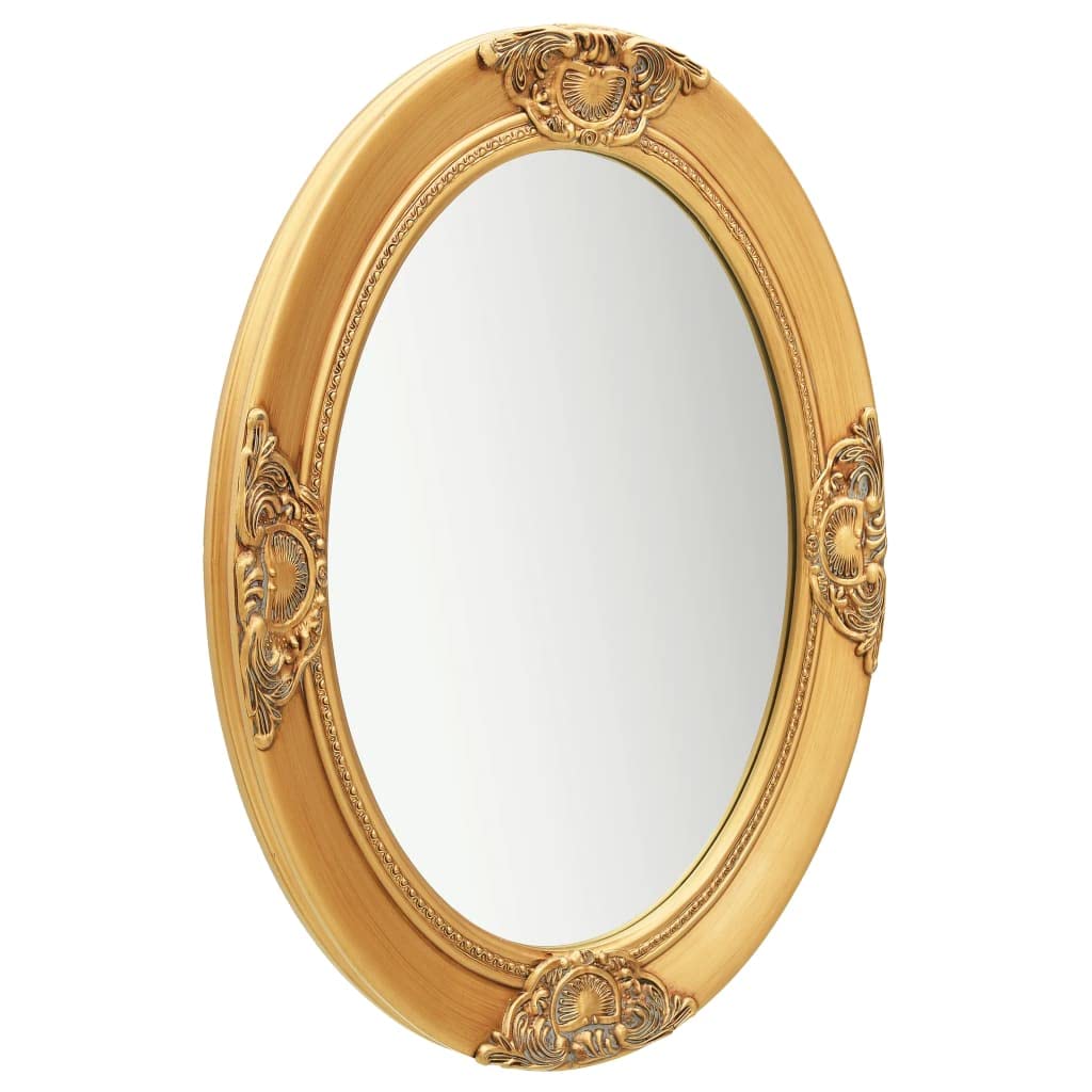 VXL Espejo De Pared Estilo Barroco Dorado 50X70 Cm