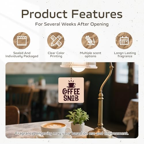Image of HINFKA Custom Car Air Fresheners for Company Logos | Business Gifts; Event Giveaways; 10-1000 Pcs Bulk Orders; Double-Sided Print; Scent Options Available; Square