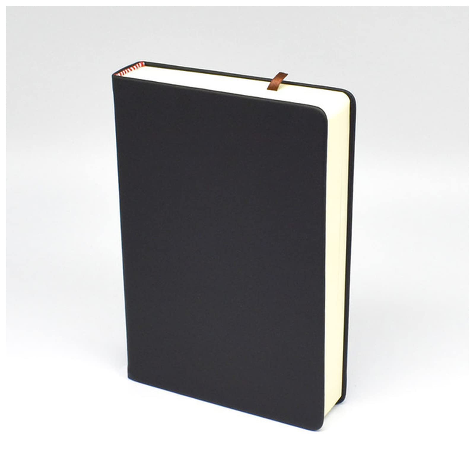 Notatnik Superbickbook Super Blank 330 białych arkuszy Użyj jako pamiętnik, magazyn podróżny, szkicownik A4, A5, A6, miękki skórzany notatnik (Noir, A6)