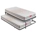 PIKOLIN | Pack Cama Nido Juvenil 2 Somieres Láminas y 2 Colchones Apple Compact 20 | Espuma HR Firmeza Media-Alta | Inferior Desplegable con Ruedas | 90x190 | Montaje Dentro del Domicilio Incluido