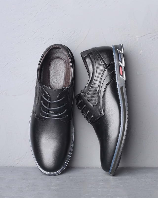 Men’s Dress Shoes Casual Oxford Leather Shoes No-Strip Comfortable Derby Orthopedic Sneakers Business Office Loafers4