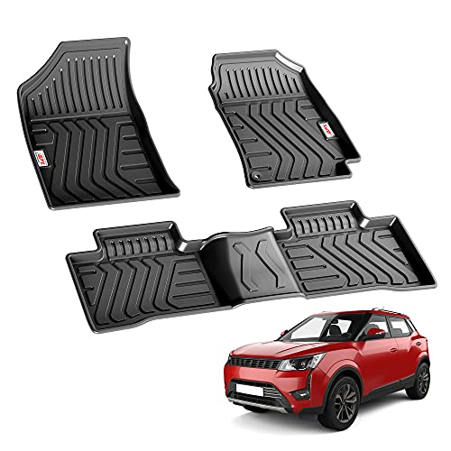 Image of GFX Car Floor Mats (After-Market) | Premium Life Long Foot Mats | Compatible with XUV-3X0 (2024 Onwards) Automatic| Waterproof, Anti-Slip, All-Weather, Durable & Easy to Clean Mats