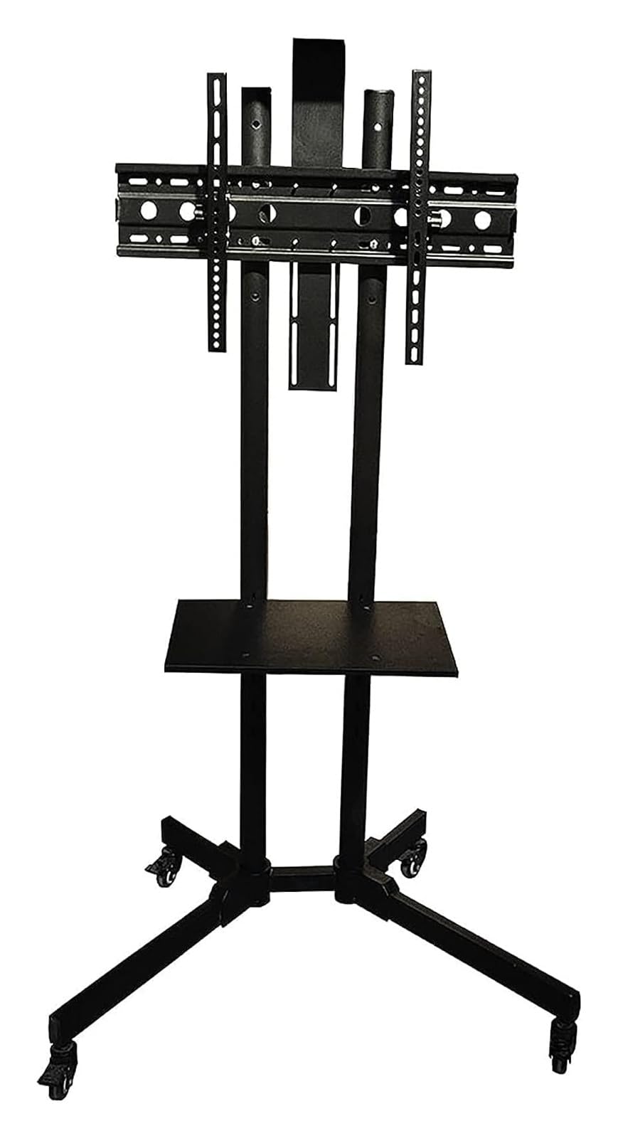 DFGHNBVC Mobile Tv Stand On Wheels, Rolling Tv Stand, Tv Universal Bracket Freely Adjustable Height Floor Tv Mobile Cart