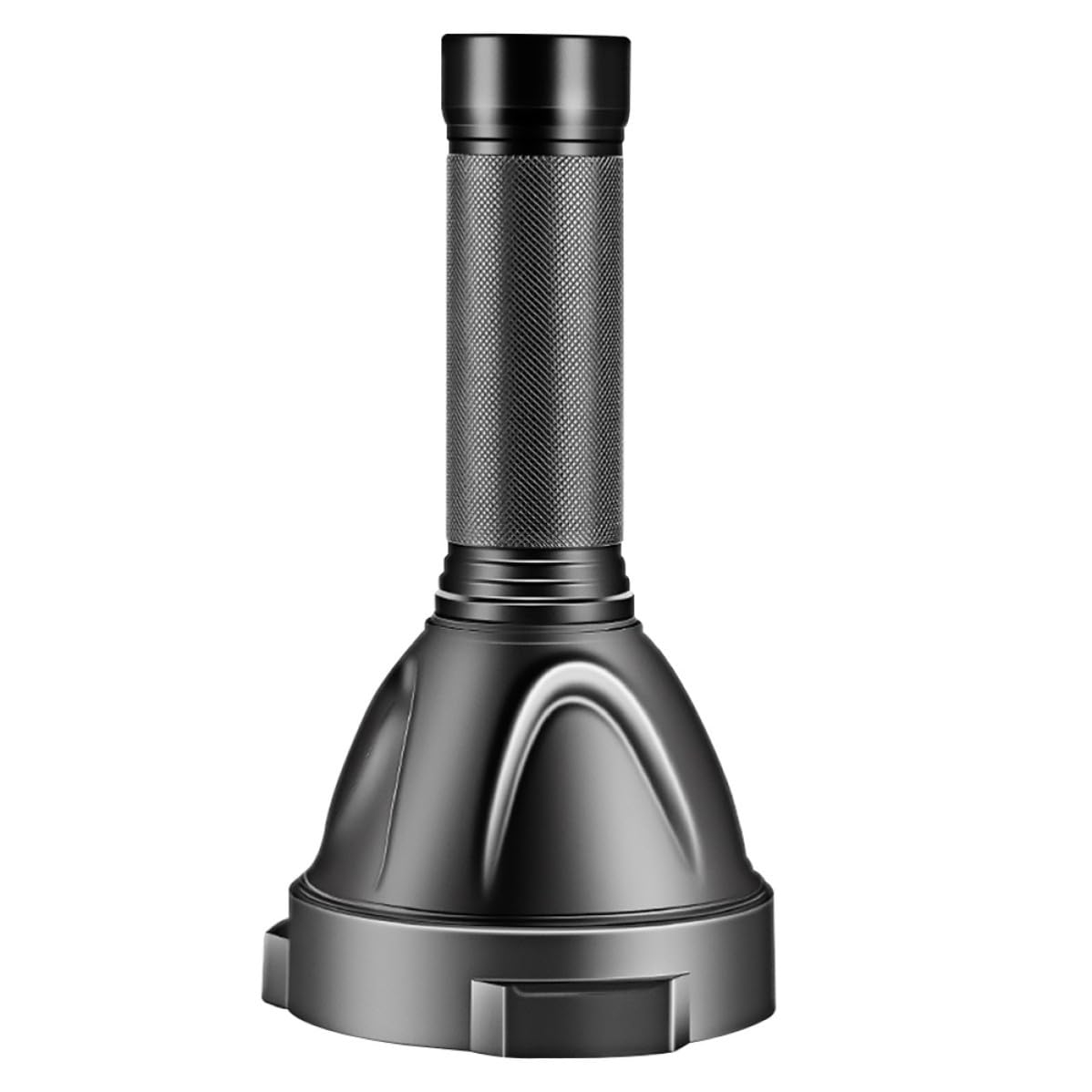 Toddmomy Torcia LED Ricaricabile da Campeggio in Lega di Alluminio Nero | 5000mah, Tre Modalità Flashing, Antiscivolo e Robusta per Hiking e Fishing
