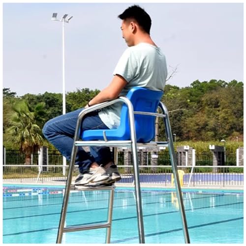 Silla salvavidas acero inoxidable 59in para piscina miniatura 1
