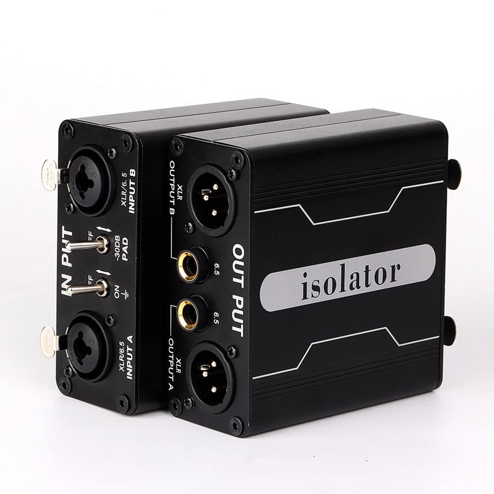 1 Pezzo GX200 Isolatore Audio Mixer XLR A Doppio Canale 6.5 Isolatore Audio Corrente Suono Mixer Rumore Microfono Filtro Terra Comune, 500371556