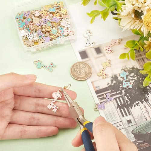 PH PandaHall 60Pcs 6 Colors Giraffe Charms - Image 3