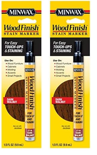 Minwax 63487000 Wood Finish Stain Marker, Dark Walnut (Pack of 2)