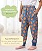 EASWEET Bamboo Viscose Boys Pajamas Pants 4-12 Years Soft Elastic Waist Jogger PJS with Pockets Lightweight Sleepwear, Basketball, 8 Years
