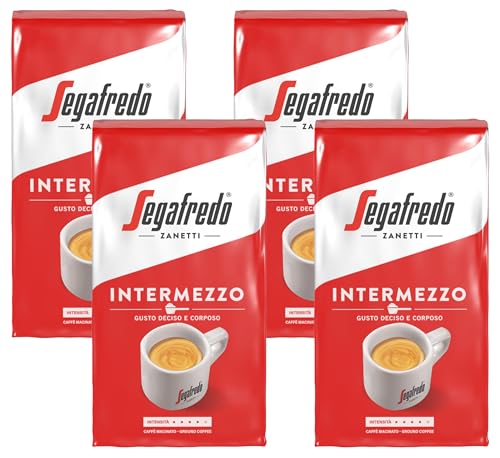 Segafredo Zanetti Intermezzo gemahlen (1 x 250 g) (Packung mit 4)