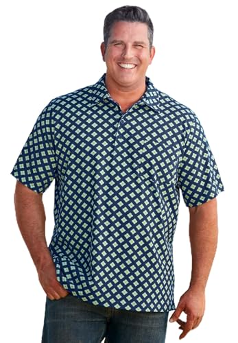 KingSize Men's Big & Tall Lightweight Jersey Polo