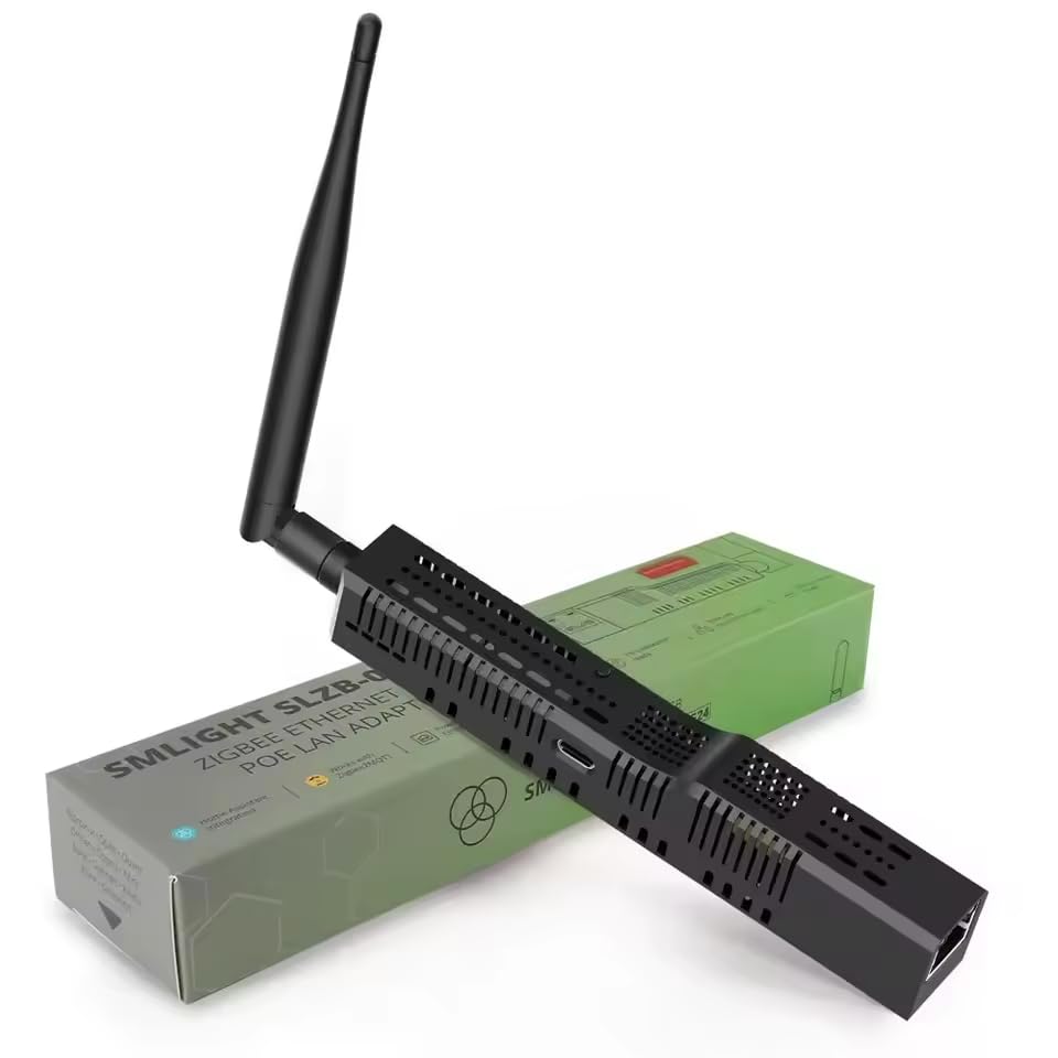 SLZB-06MG26 – Adaptateur Zigbee 3.0 vers Ethernet, USB et WiFi avec PoE, Fonctionne avec Zigbee2MQTT, Home Assistant, ZHA (SLZB-06MG26)