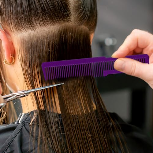 Set de 6 peines profesionales para barbería multicolor miniatura 6