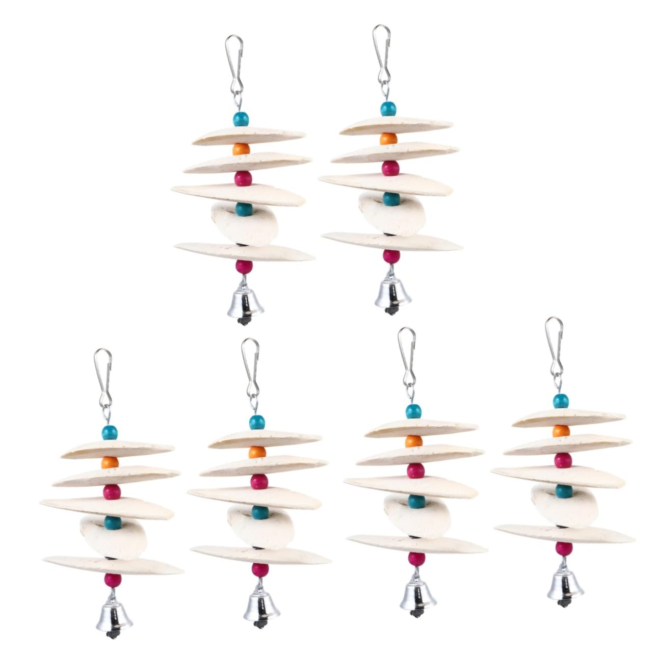 YARNOW 6 Pièces Os de seiche de Perroquet Jouets à mâcher Jouet en os de seiche Squid Parrot Jouets pour Animaux de Compagnie Jouet à mâcher en os sépia écureuil Mordant la molaire Puzzle