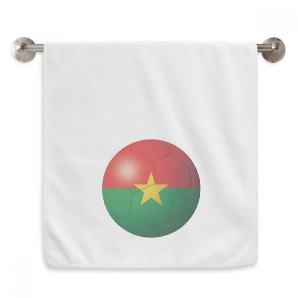 Serviette Burkina Faso drapeau national 33x74 cm blanc pour le sport au quotidien
