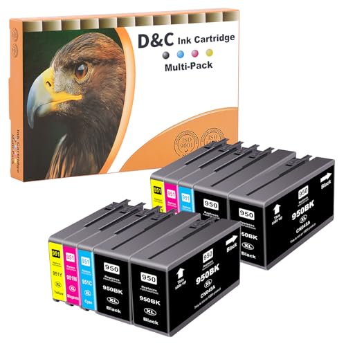 D&C 950 XL 951XL Druckerpatronen für HP 950XL 951XL Multipack Kompatible für Druckerpatronen HP Officejet Pro 8620 8600 Patronen,Officejet pro 8610 8615 8100 276DW(10er-Pack) D&C 950 XL 951XL Druckerpatronen für HP 950XL 951XL Multipack Kompatible für Druckerpatronen HP Officejet Pro 8620 8600 Patronen,Officejet pro 8610 8615 8100 276DW(10er-Pack)