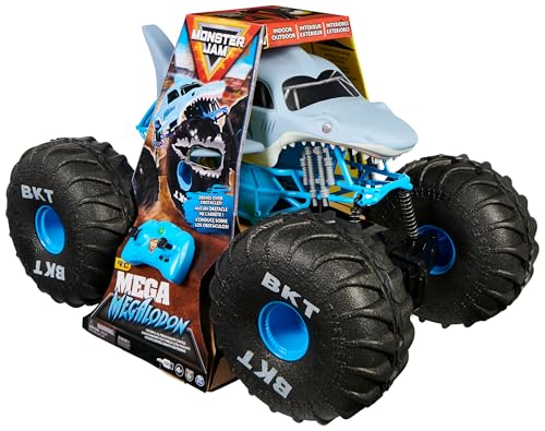 Image of Monster Jam, Official Mega Megalodon All-Terrain Remote Control Monster Truck for Boys and Girls, 1:6 Scale, Kids Toys for Ages 4-6+