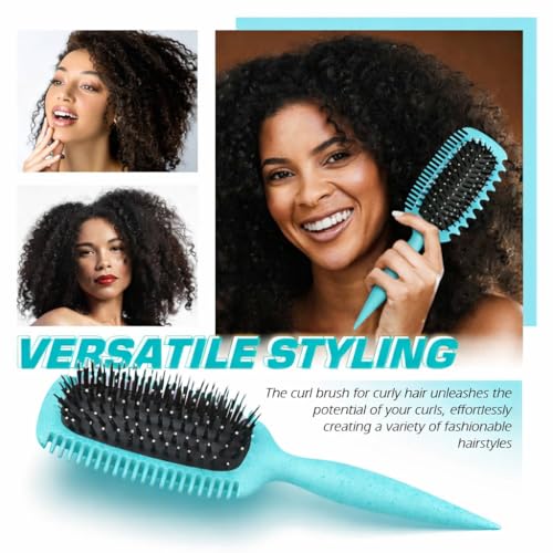 Image of (PACK OF 1) Curl Defining Brush, Curl Hair Brush, Curl Define Styling Brush, for Combing and Shaping Men's and Women's Curls to Reduce Pulling