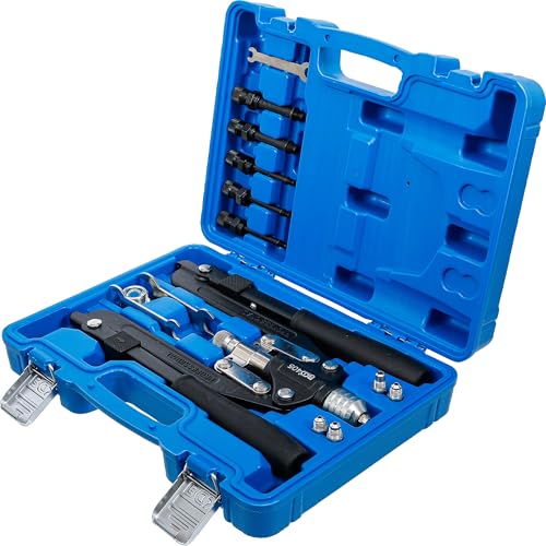 BGS 405 | Profi-Nietzangen-Satz | Langarm | 3,2 - 6,4 mm | für Alu- und Stahlnieten | Griffe umklappbar