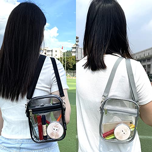 Clear Crossbody Bag, Stadium Approved Clear Purse Bag for Concerts Sports Events4