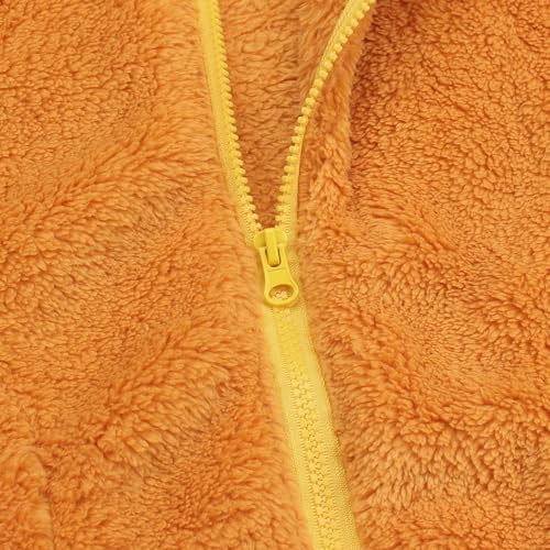 Image of JESKIDS Girls' Boys Sherpa Fleece Vest Outwear Lightweight Solid Color Cute Jacket with Pockets 2-11 Years